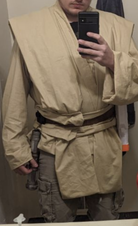 image of A custom sewn Jedi tunic